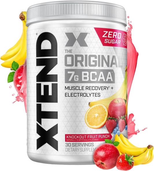 XTEND Original BCAA Powder Knowkout fruit punch BCAAsv- 30 Servings