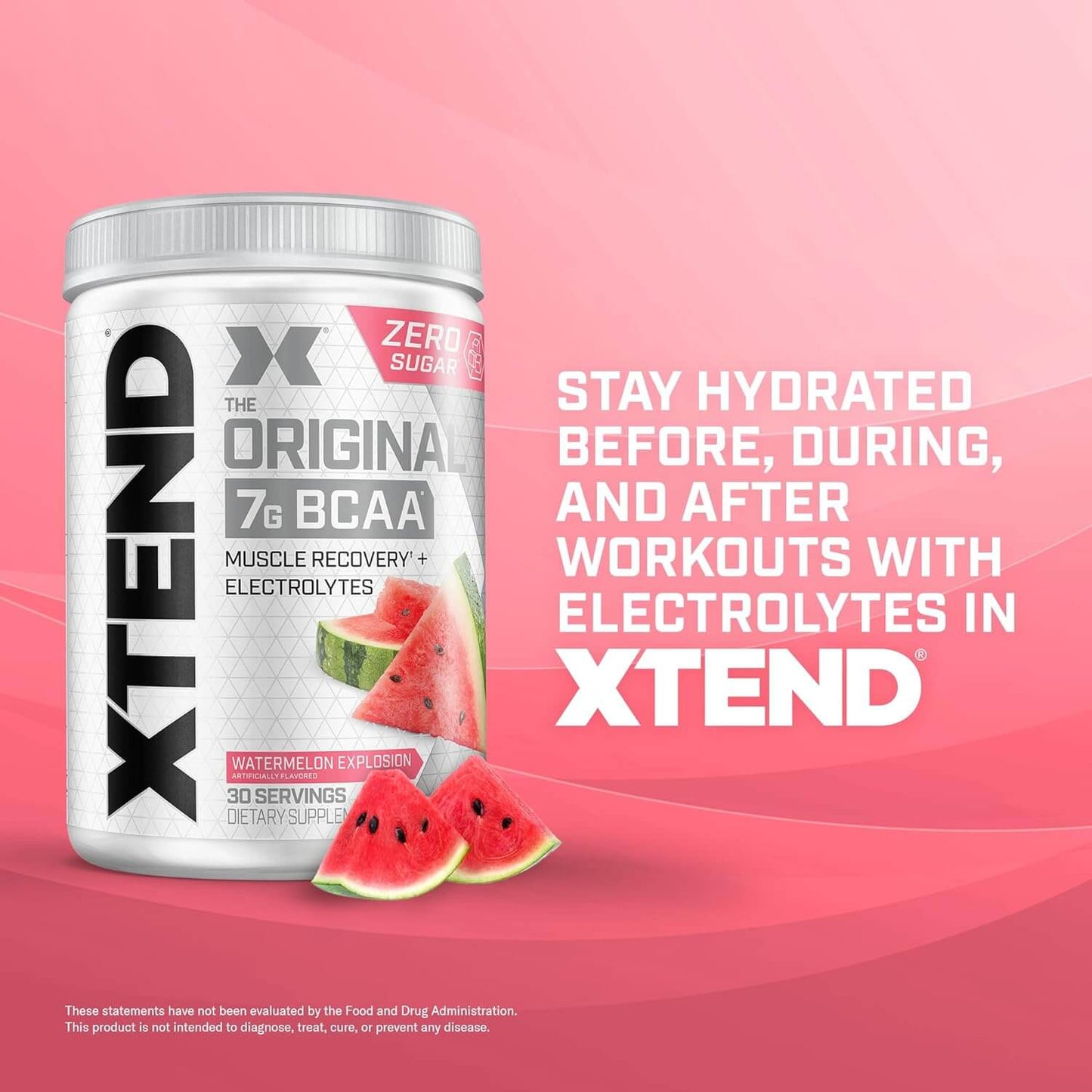 XTEND Original BCAA Powder Watermelon BCAAsv- 30 Servings