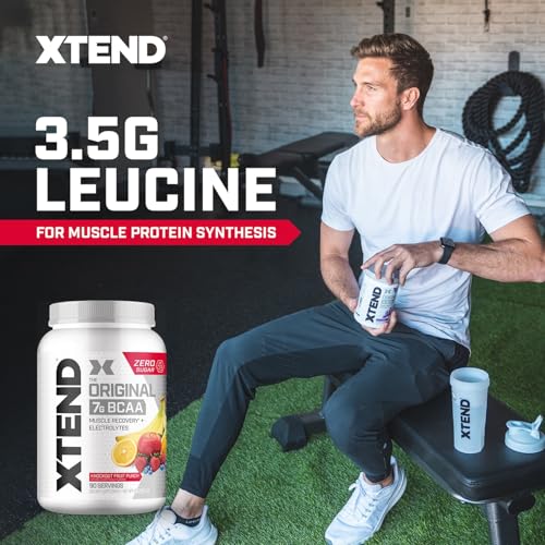 Scivation Xtend BCAAs (Pre-Workout, 7g BCAAs, 90 Servings (Fruit Punch) Made U.S.A